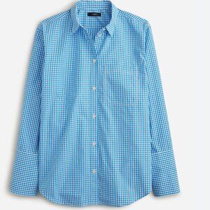 J. Crew Garçon Cotton Poplin Shirt In Gingham NWT Sz 8